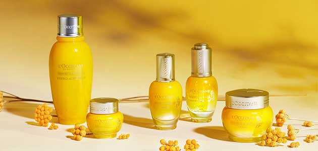 Product display of immortelle Divine range